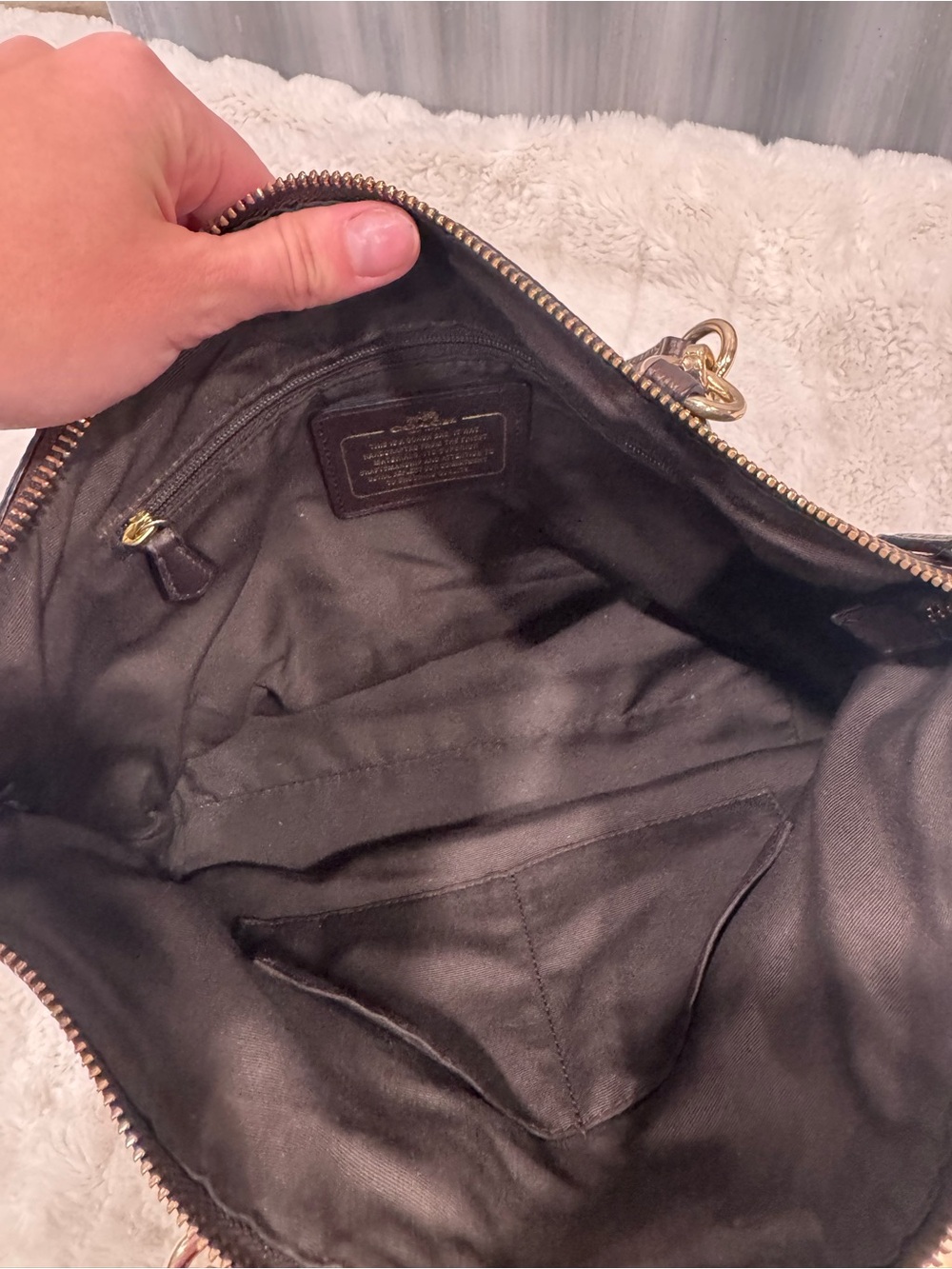 Coach Kelsey Oxblood Pebbled Satchel in Bronze - Picture 6 of 9